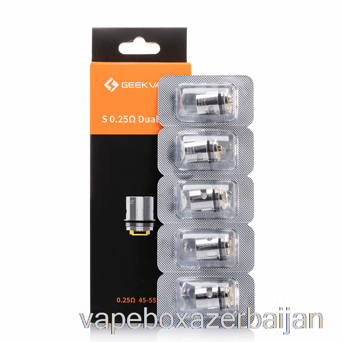 E-Juice Vape Geek Vape S Replacement Coils 0.25ohm S Dual Mesh Coils